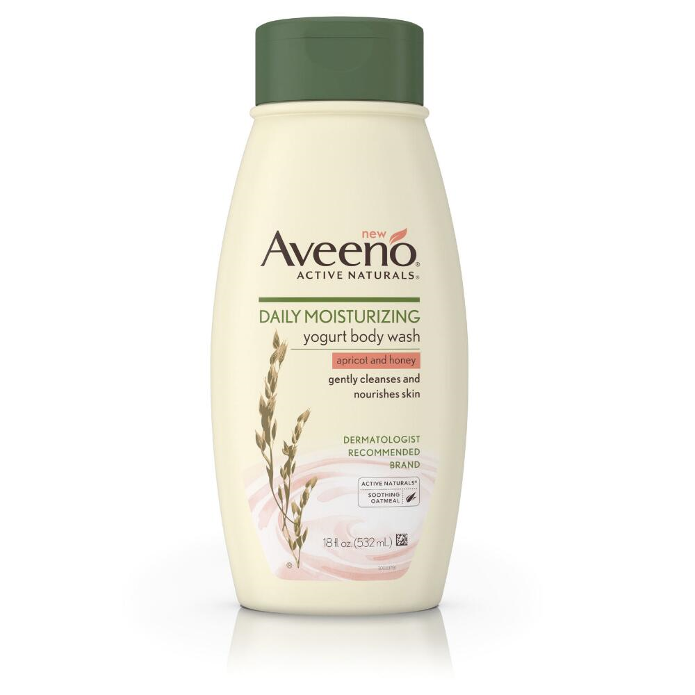 Aveeno Daily Moisturizing Yogurt Body Wash Vanilla & Oats 12Oz Shine